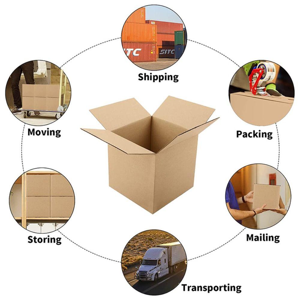 10pcs Multi Size Birthday Brown Cookies Bridal Paper Box For Gifts Gift Box Packaging Box