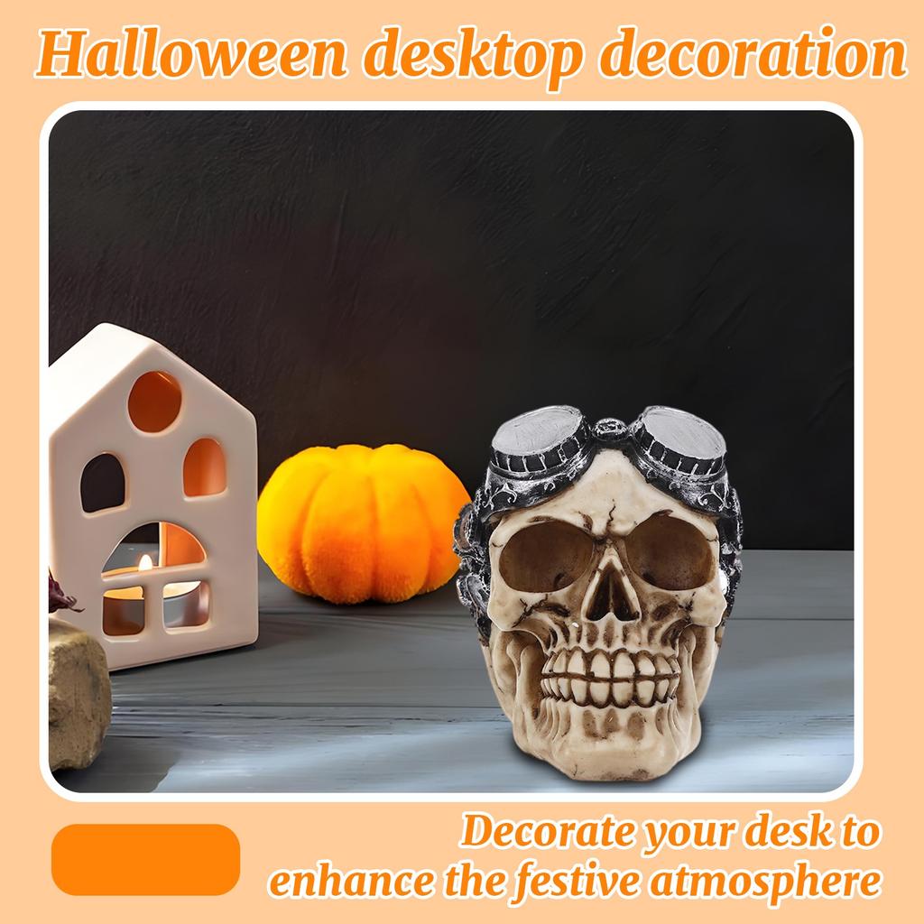 Halloween Horror Resin Skulls Decoration Ornament