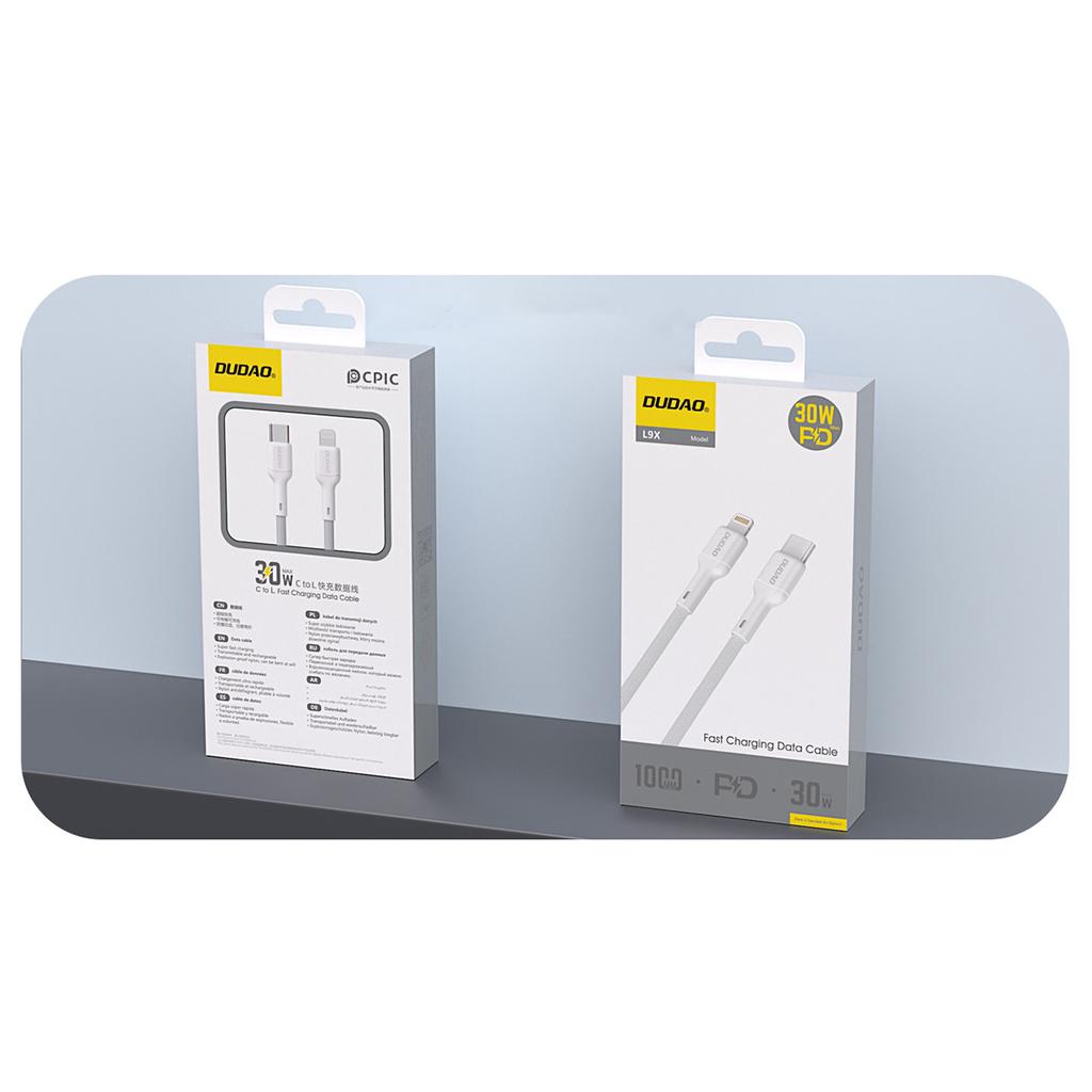 Kabel przewód USB-C - iPhone Lightning 30W 2m - biały