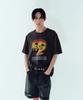 Noiseu Sunburnt Graphic T-Shirt - Charcoal