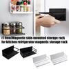 Space Saving Refrigerator Magnetic Storage Rack For Kitchen Bathroom Garage No Tool Installation