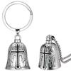 Fashion Red Cross Guardian Angel Wings Motorcycle Keychain Men Biker Rider Exorcist Keychain Amulet Lucky Amulet Accessory Gift
