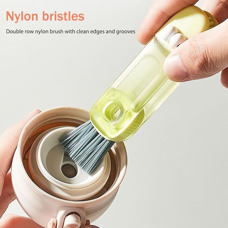 

Cartoon Crocodile 3 in 1 Cup Cleaning Brush Nylon Bristles Deep Clean Lid Gap 11.5cm for Mug Bottle Kitchen United States