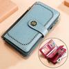 Genuine Leather RFID Women's Long Wallet with Wax Finish