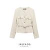 Jnleaog Spring New Arrival Women's Clothing Fashion Style French Fashion Design Belt Decorative Texture Suit Outwear