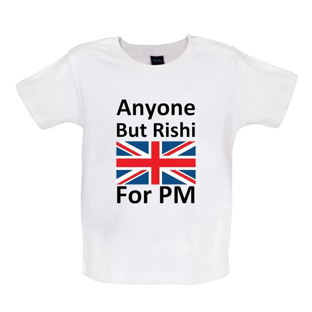 

Anyone But Rishi For PM - Baby Kids Boys Girls Unisex T-Shirt / Babygrow - Labour Keir Election Starmer 100