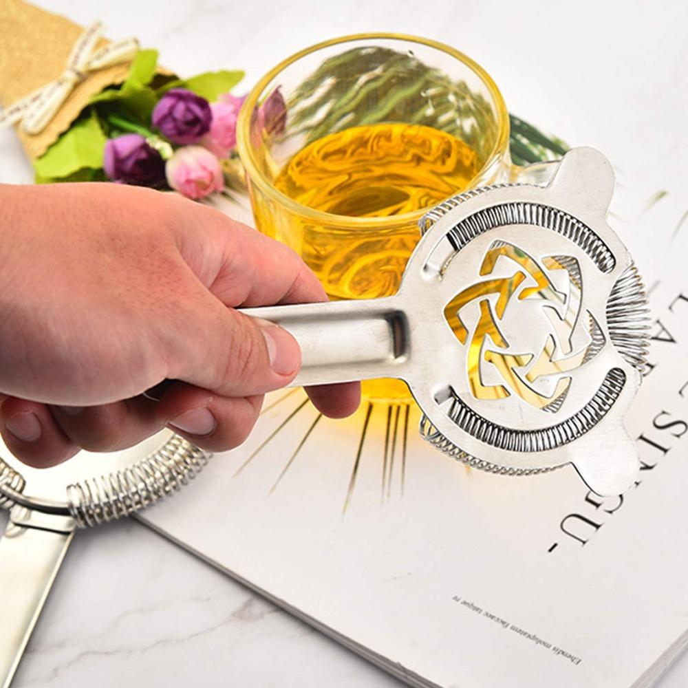 Silver Cocktail Strainer Easy To Clean Bar Ice Filter Bar Accessories Ice Strainer Bartender