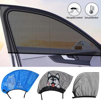 2 ks Univerzální auto závěsy Magnetická sluneční clona Kryt UV ochrana Auto Boční okno Sluneční clona Sluneční clona Ochranná fólie 45x45cm