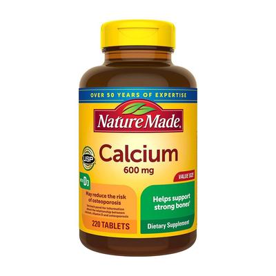 Calcium 600 Mg with D3, 220 Tablets