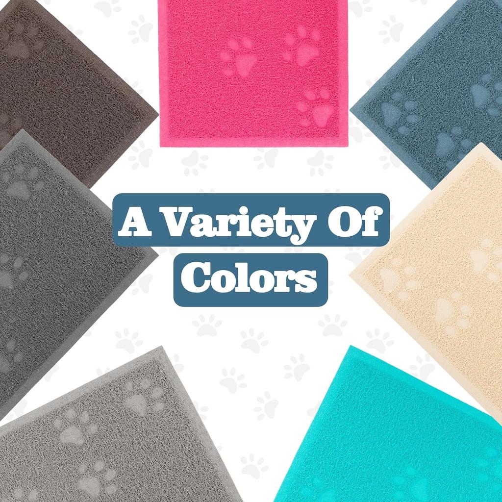 Darkyazi Cat Litter Box Mat for Floor Litter Trapping Mat Non-Slip Backing, Scatter Control, Easy Clean, Water Resistant, Soft On Paws (15.75" X