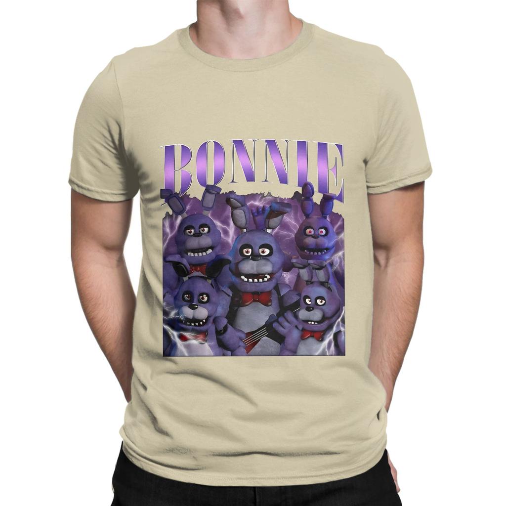 Vintage Five Nights At Freddy Bonnie Novelty Graphic 100 Cotton TShirt FNAF Tees Tops For Unisex