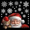 Simulated Santa Claus Double-Sided Visual Pattern Glass Window Sticker Suitable For Christmas Party Window Decoration