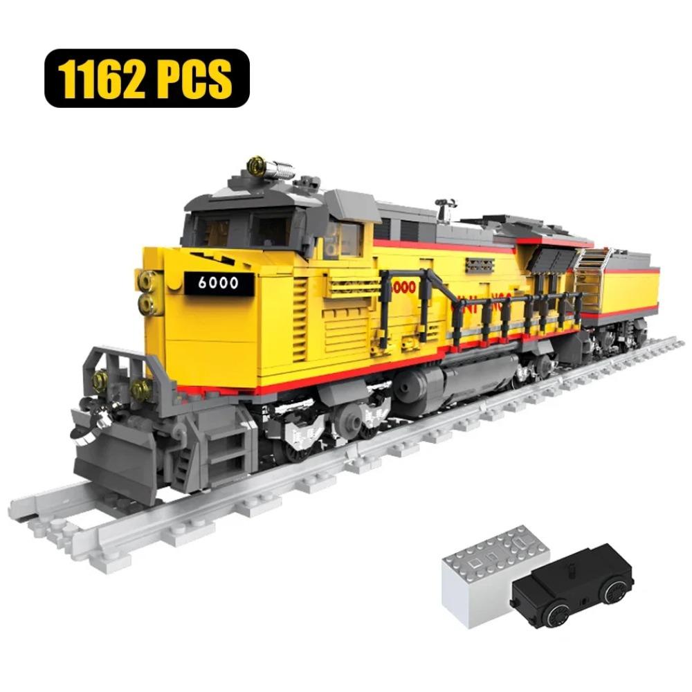 MOC City Train Building Set Models Machine Locomotive Power Technical Function Building Blocks Bricks DIY Toy For Children Gifts