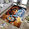 Yin Yang Dragons Office Rug Chair Mat, Game Carpet, Suitable for Front Door, Bedroom, Living Room, Desk, Holiday Gift