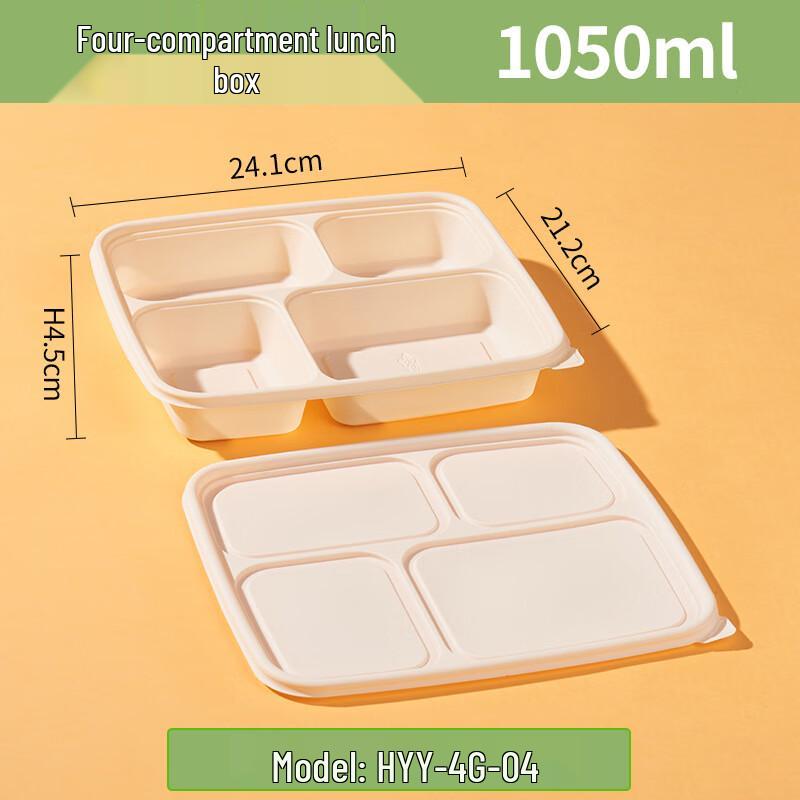 

Disposable Biodegradable Compartment Takeout Boxes