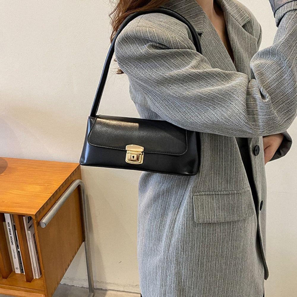 Large Capacity Underarm Bag Handbag Rectangle Armpit Bag Fashion French Stick Bag Girls