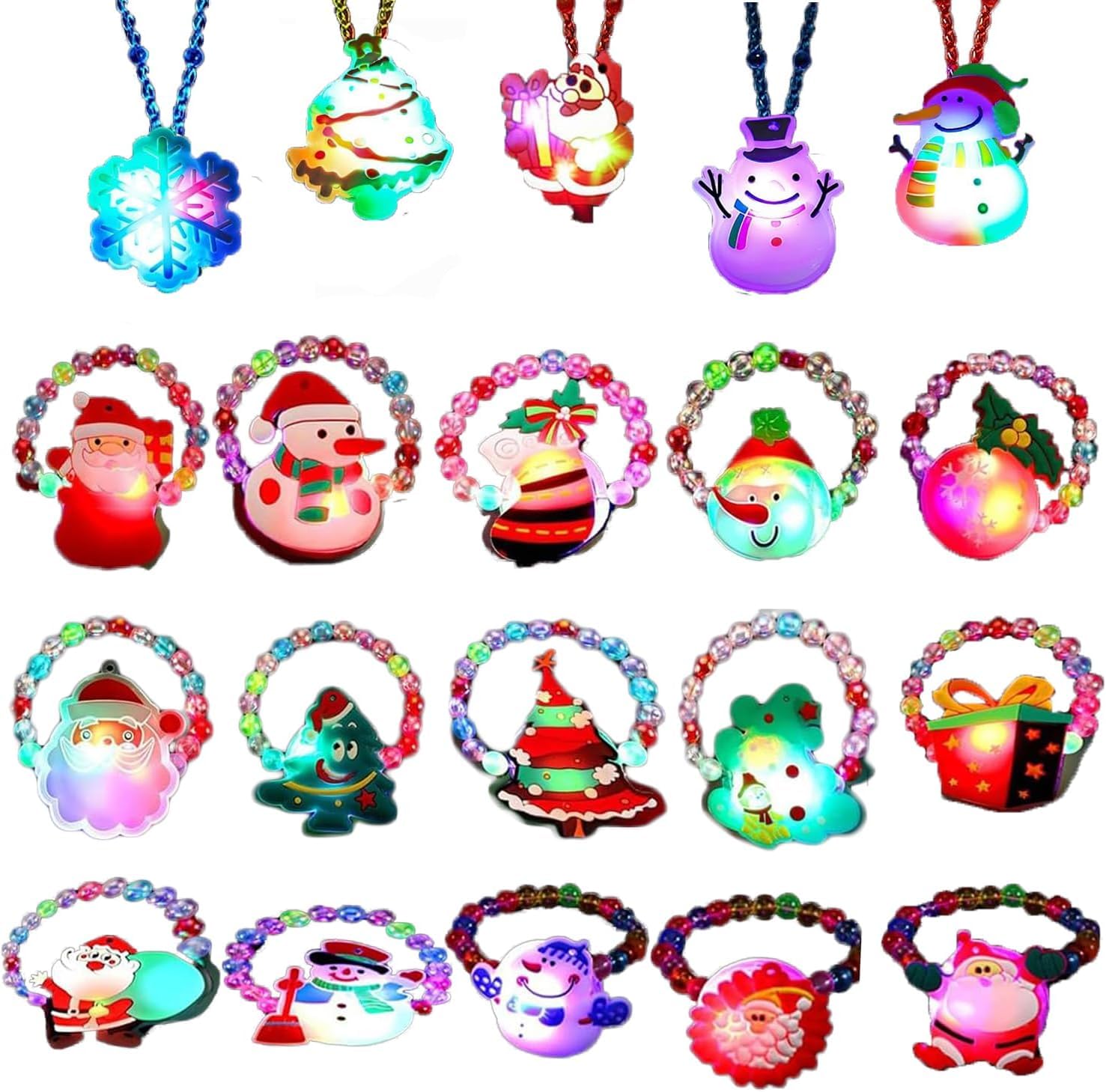 

Drawyume Набор роскошных игрушек Светодиодные ожерелья 15 Идеально подходит для и Доступный и Оптовый набор сверкающих бус Отличный подарок для и любого, кто ищет или другие