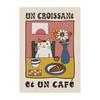 Retro Kitchen Canvas Poster Cat Chef Art Print Dishes Wall Art Pictures for Bedroom Kitchen Home Decoration Gift Idea
