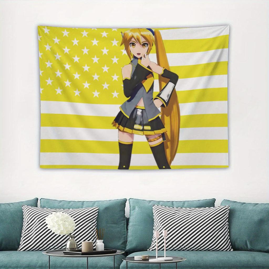 Neru Vocaloid Akita Tapestry Neru Triple Baka Anime Wall Hanging Living Room Bedroom Decoration Home Decoration