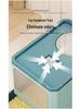 Fully Enclosed Oversized Drawer-Type Folding Cat Litter Box with Top-Entry