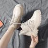 Fashion Lace-up Women's Ankle Boots With Laces Female Short Shoes Leather Round Toe Winter 2024 Fashion Y2k New In Spring Trend Booties