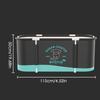 Portable Bathtub Hot Cold Bath Tub 45.3x23.6x19.7 Inch Foldable Bathtub Hot Bathtub Ice Bath Tub Separate Family Bathroom