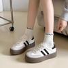 Women's 2026 Spring/Autumn Platform Lace-Up Thick-Soled German-Style Casual Fashion Shoes