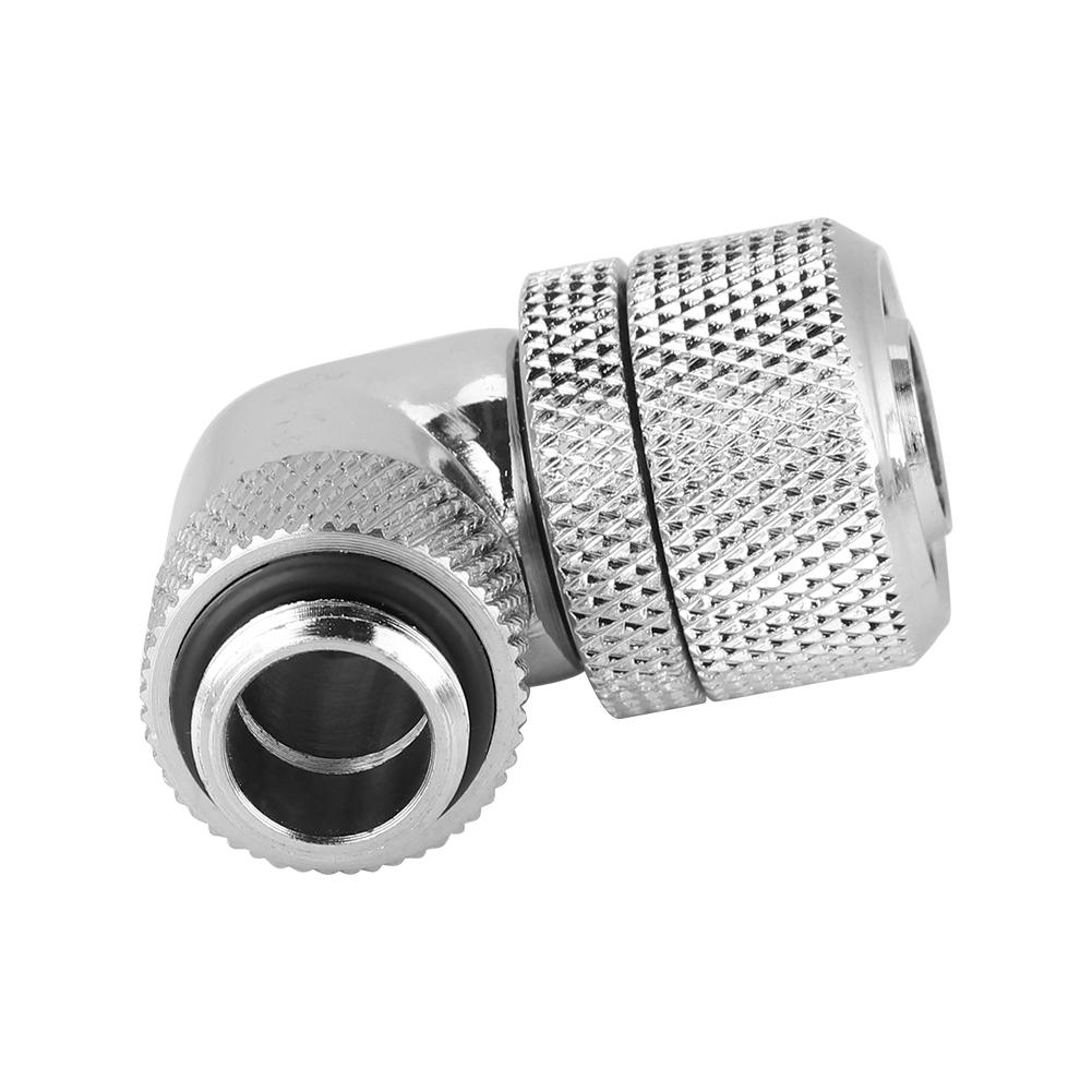 

G1 4 Thread Water Cooling Fitting Thick Tube 90 degrees Right Angle Elbow (Silver) серебряный