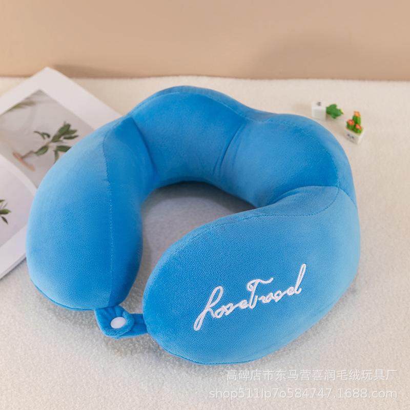 Cestovní polštář, polštář na krk, opěrka brady a krku, roztomilý kreslený cestovní polštář na krk pro chlapce a dívky, cestovní doplňky do letadla, auta, polohovací