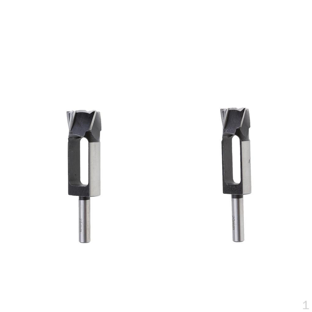 

2Pcs (25мм) Деревянная пробка Фреза для отверстий Резка Изготовление дюбелей Инструменты для столешницы 1/2