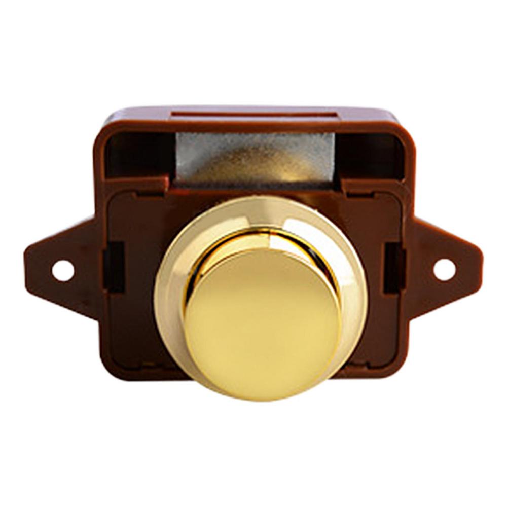 Car Push Button Latch RV Caravan Boat Drawer Cabinet Door Catch Keyless Cupboard Locks Furniture for Campers Caravan Yacht Boat