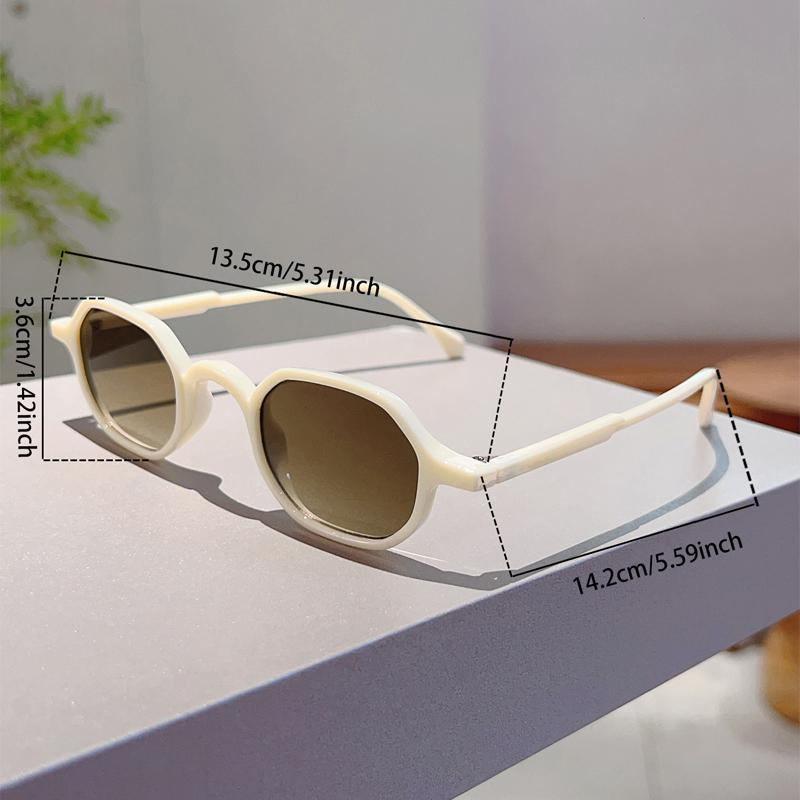 Vintage Oval Sunglasses Men Fashion Multi-color Outdoor Shades Women Trendy Retro Korean Style Casual Decor Sun Glasses