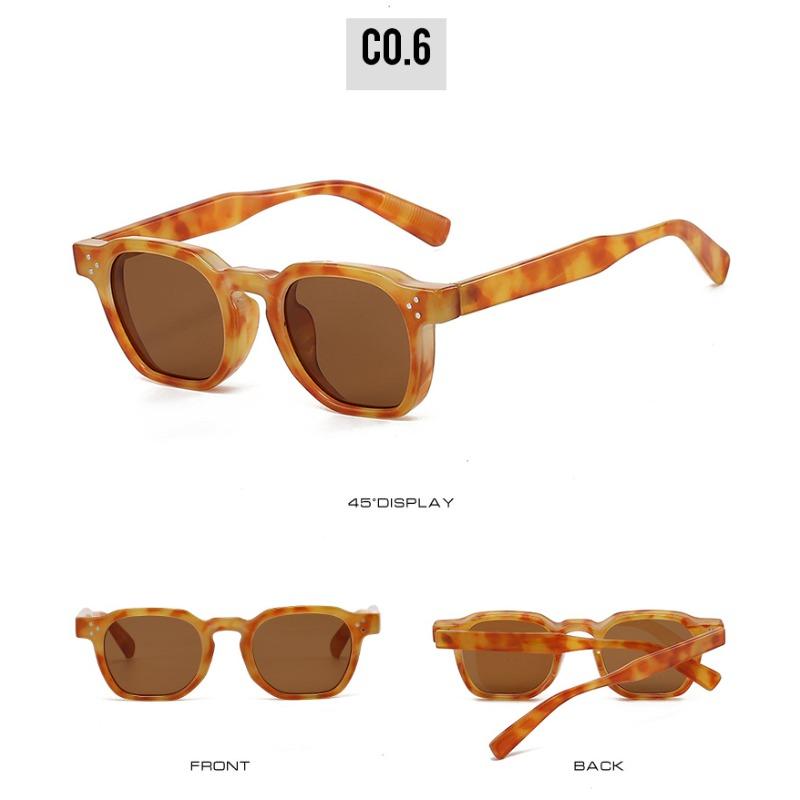 Fashion Vintage Rivet Round Sunglasses Women Men Luxury Leopard Sun Glasses Anti Blue Light Eyeglasses UV Protection Goggles