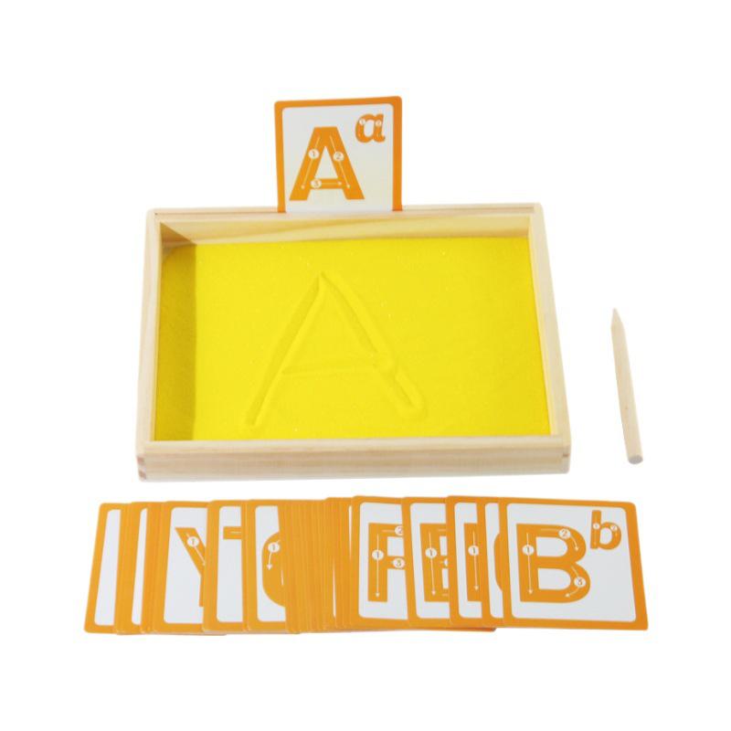 Children's Wooden Sand Painting & Writing Educational Toy: Early Learning Aid for Toddlers