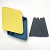 Silicone Pizza Storage Container Reusable 2 Compartments Dishwasher Safe Eco-Friendly Silicone Pizza Box Home Supply