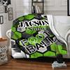 240Gm2 Football Style Customize Your Name Outdoor Blanket Suitable For All Seasons Comfortable And Warm Soft Blanket Suitable For Travel Gifts For