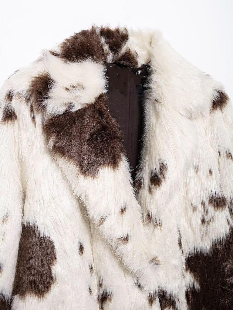Women's Faux Fur Coat: Autumn/Winter European & American Style, Fashionable, Eco-friendly, Simple & Elegant