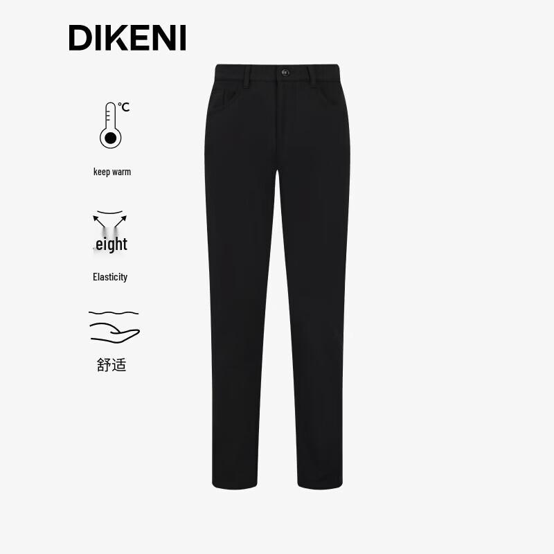 DIKENI Men s Warm Wool Blend Knit Casual Pants L (31)