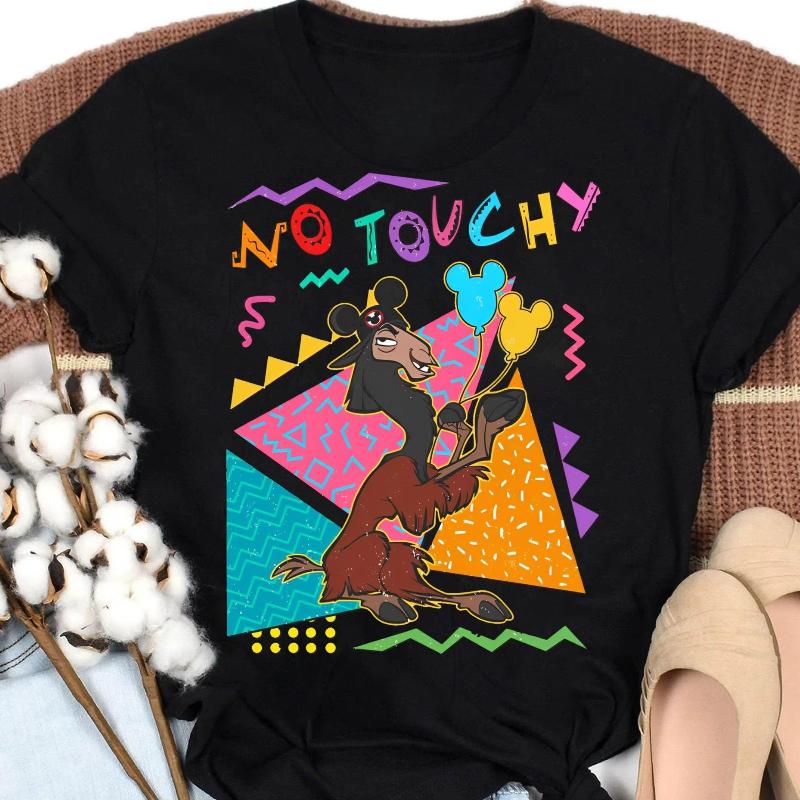 

2026 Kuzco Llama No Touchy Emperors New Groove Print Fashion WoUnisex TShirt Short Sleeve Loose Fashion Plus Size Top 4XL