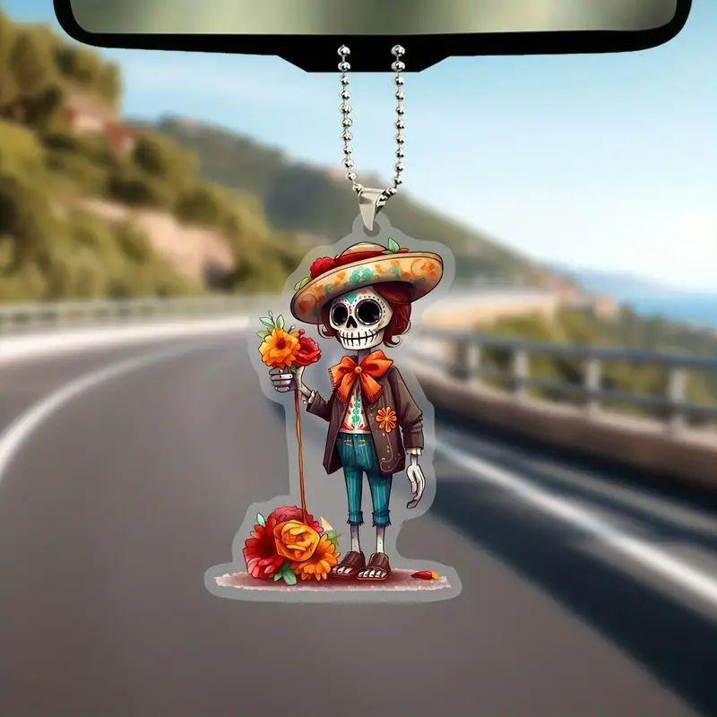 

Playful Acrylic Cartoon Christmas Tree Ornament For Car Interior And Home Holiday Decor 1