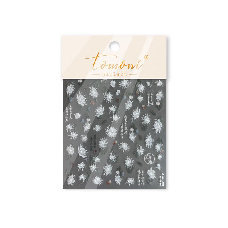 

Tomoni Durable and Stylish Kids Nail Stickers: Popular Japanese Floral and Jewelry Designs for Nail Art