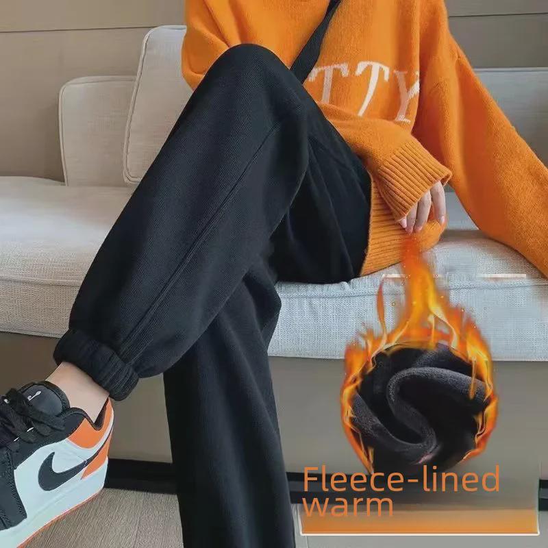 Maternity Spring/Autumn Casual Plus Velvet Sweatpants for Early Pregnancy