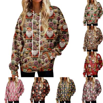 Huvtröjor för kvinnor Oversize Vinter Plysch Söta Sweatshirts Pullover Trendiga Höst Vinter Kläder