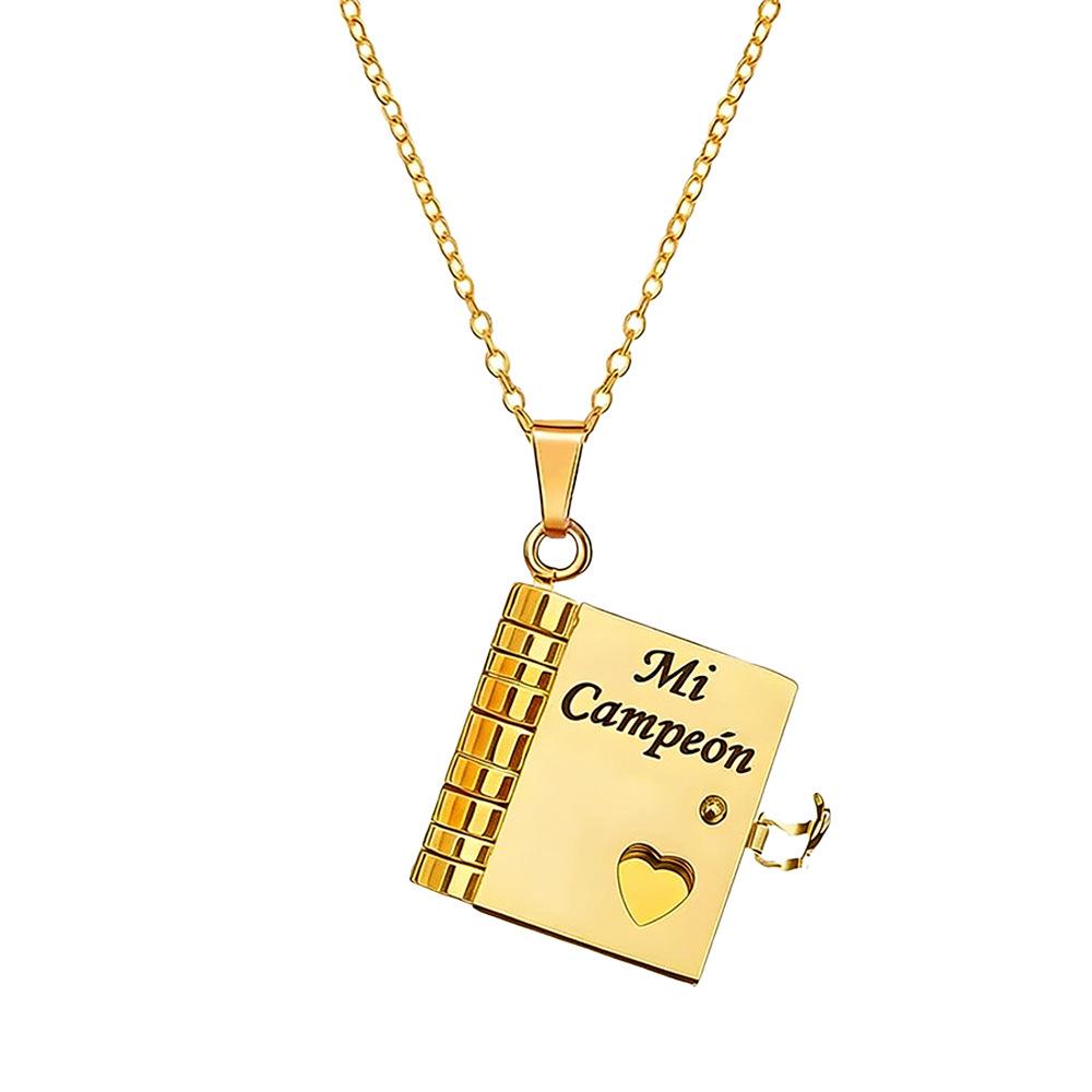 Titanium Steel Love Letter Pendant Necklace for Couples - Clavicle Chain for Girls.