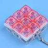 Fully Transparent Cap Silent Axis Decompression Button Decompression Tester Keyboard Silent Keychain