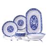 Danshi Zhiyuan Blau-Weiß Porzellan Geschirrset