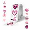500 Stickers/roll Pink Halloween Roll Stickers Rewards Encourage Stickers Creative Handbook Roll Stickers Tape