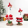 Christmas Porch Goose Figurine Outfit Statue Clothes Holiday Summer Outside Decor