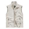 Men's Quick-Dry Mesh Vest with Stand Collar – Sleeveless Multi-Pocket Jacket for Outdoor, Photography, and Fishing