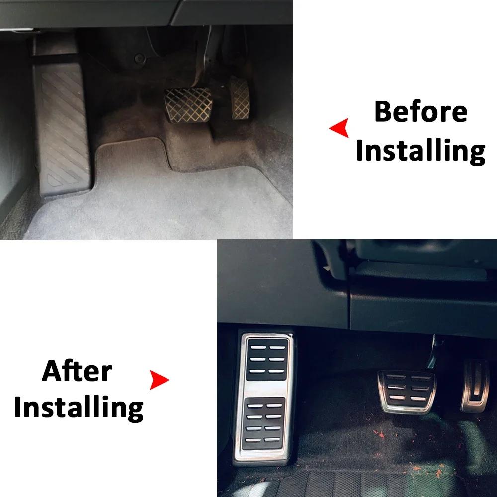 Car Foot Pedals For Mercedes Benz Smart Fortwo Forfour W451 2007~2014 Car Rest Brake Accelerator Cover Interior Parts Acessories